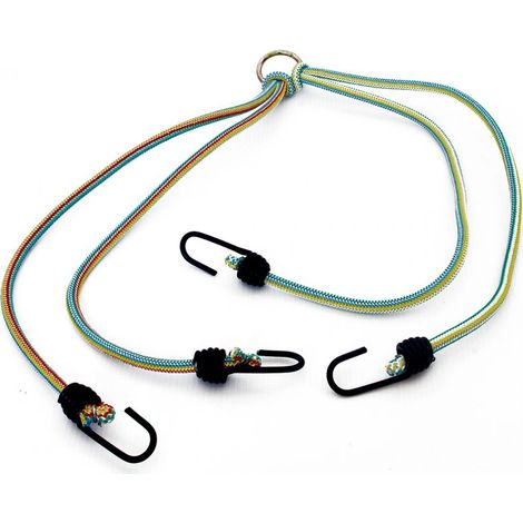 Corda elastica portapacchi "a ragno" - ganci metallo - 4 bracci - 2 pz.