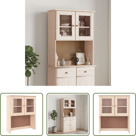 vidaXL Commode - Dessus de commode ALTA 77x30x92 cm bois massif de pin (1/5)