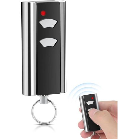 Télécommande pour ouvre-porte de garage 433,92 MHz - Pour Normstahl RCU 433 2K - Code tournant - Compatible avec RCU 433-2, RCU 433-4, EA433 2KM, EA433 2KS, T433-4 - Émetteur manuel