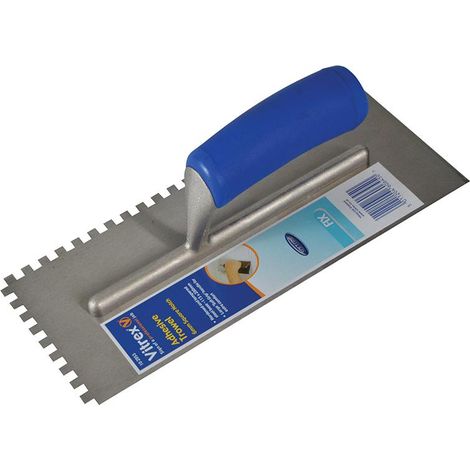 Vitrex Soft Grip 6mm Notched Adhesive Trowel with Square Notch, 11 x 4.1/2 inches (Model VIT102953T) (1/3)
