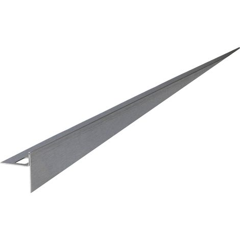 Gefällekeil einteilig mit Mörtellager Edelstahl (V2A) gebürstet 10mm 120cm Rechts (1/5)