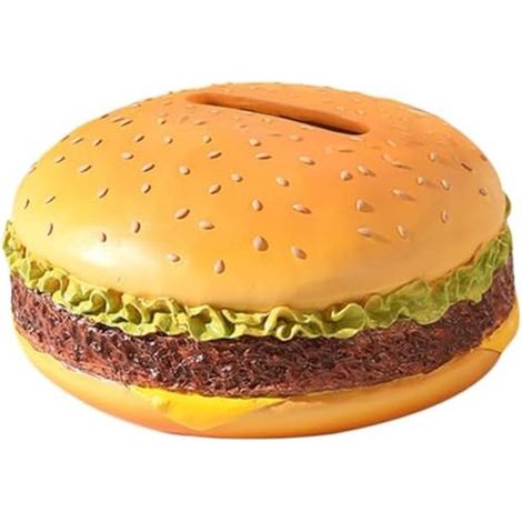 Scatola di fazzoletti per hamburger, scatola per riporre la carta, scatola di fazzoletti per auto, modello di cibo, modello di pane (1/5)
