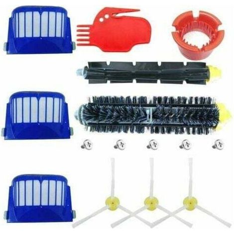 Convient aux accessoires de balayeuse irobot 600 brosse latérale brosse à rouleau filtrant