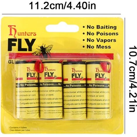 Lot de 40 rouleaux de ruban anti-mouches - Bande adhésive attrape-mouches - Contre insectes et parasites - Piège à mouches (1/5)