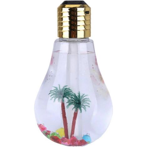 Luftbefeuchter Glühbirne Lampenschirm dekorative Lichter Diffusor Luftreiniger Zerstäuber mit bunten LED-Nacht (1/5)