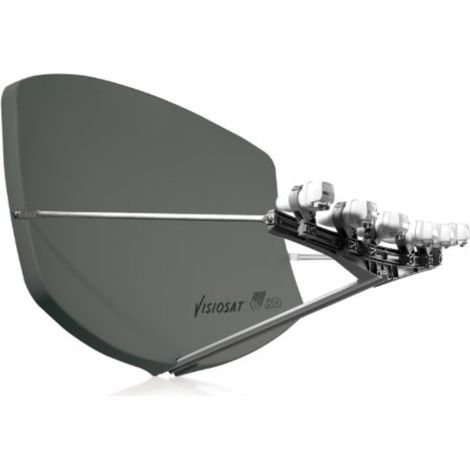 Antenne Multisatellite 4 MS SMC BIG BISAT Gris - 4 supports LNB, Gain 36 dB, Bandes de fréquence 10,7 – 12,75 GHz (1/5)