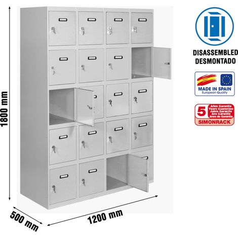 Simonrack Simonlocker Außen-Schrank grau