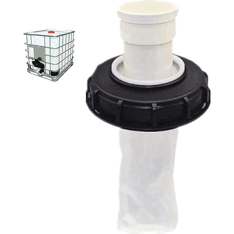 180°Couvercle de Réservoir IBC avec Filtre en Nylon Lavable pour Réservoir d'eau de Pluie IBC 1000 litres,Filtre À Couvercle IBC Accessoires de Réservoir IBC,Filtre à Eau de Pluie en Nylon 163 mm (1/4)