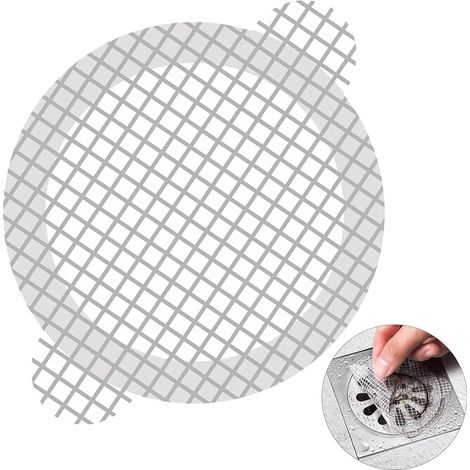 Packung mit 30 großen Einweg-Haarfängern für die Dusche, Einweg-Netzaufkleber für Duschabflüsse - 10,4 cm (4,1 Zoll) (1/5)