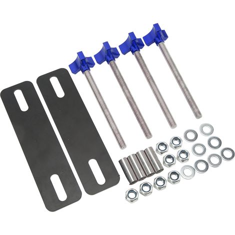 Kit de fixation réglable pour plaques de désensablage tout-terrain (4,72 à 6,69 pouces) - Bleu (1/5)