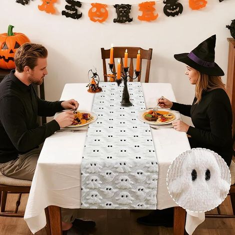 CCYKXAChemin de Table Halloween Nappes de Table Automne pour Cuisine Salle à  Pour Réunions Buffets Intérieur Extérieur Maison (1/5)