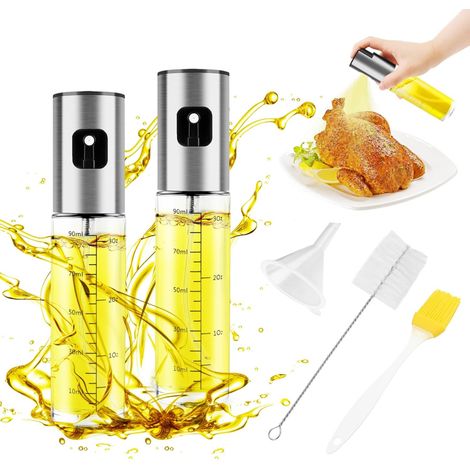 Vaporisateur d'huile de Cuisine Pulvérisateur pour et Friteuse D'air Griller Salades Fourm 2 Pièces 100ml (1/5)