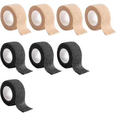 Protège-pieds de chaise - Noir, Kaki - Tissu non tissé - Protections pour pieds de chaise - Patins en feutre pour meubles - Lot de 8 - Protection de sol (1/5)
