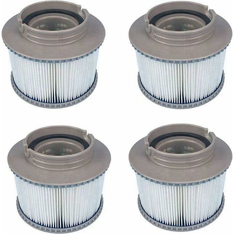 MSPA Cartouches de Rechange de Filtre pour Tous Les modèles Whirlpool Spas Swimming Piscine,Cartouches filtrantes avec Filet pour MSpa Les spas Bubble Spa (4 pièces) (1/5)