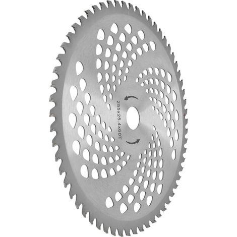 Lame de scie pour débroussailleuse, disque de coupe en acier rapide à 60 dents, outil pour tondeuse à gazon
