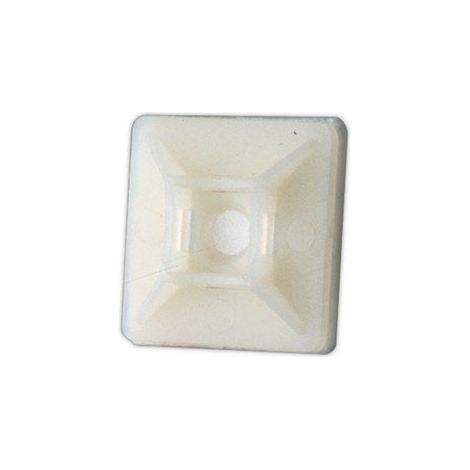 Packung mit 100 Stück Klebeflanschhalterungen 4 mm Farbe White Electro Dh 31.666 8430552092598