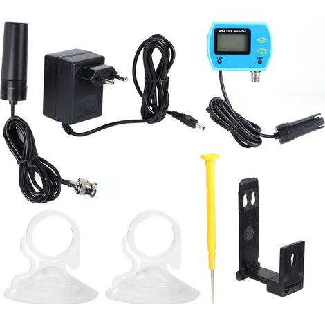 PH-9851 Medidor de Calidad del Agua, pH 0-14 y TDS hasta 19,99 ppt, Pantalla LCD Resistente al Agua – Ideal para Piscina, Acuario y Laboratorio (1/5)