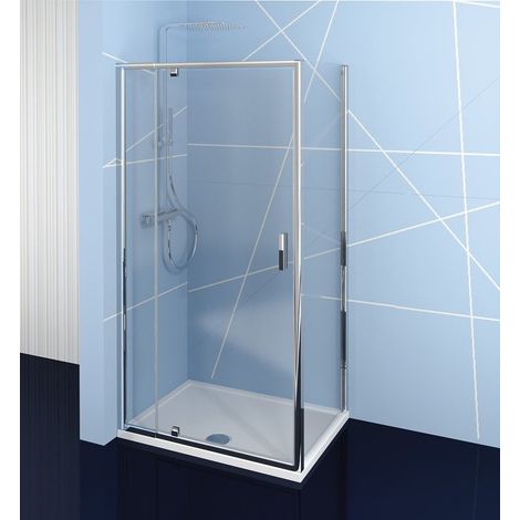 Polysan Easy Line - Cabine de douche 90-100x90 cm, version G/D, verre transparent/chrome EL1715EL3315 (1/5)