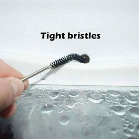 Brosse de nettoyage flexible longue pour réfrigérateur, outil de débouchage pour réfrigérateur à en acier inoxydable (1 pièce) (1/5)