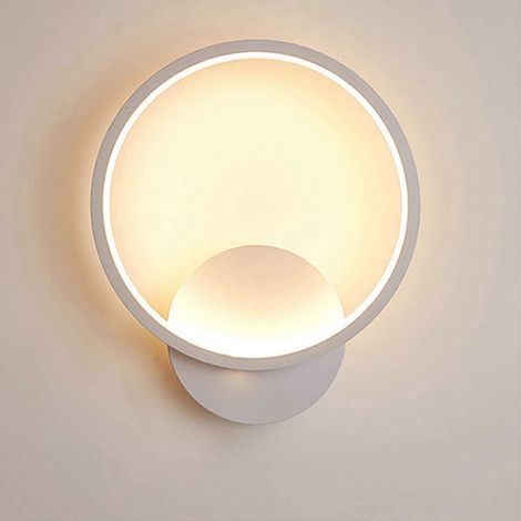Applique murale LED carrée d'intérieur 12W blanc chaud 3000K, style moderne, idéale pour couloir, chambre, salon ou escalier. (1/5)