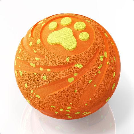 Jouet interactif pour chien - Jouet intelligent pour chien - Cadeau d'anniversaire - Rechargeable par USB - Orange (1/5)