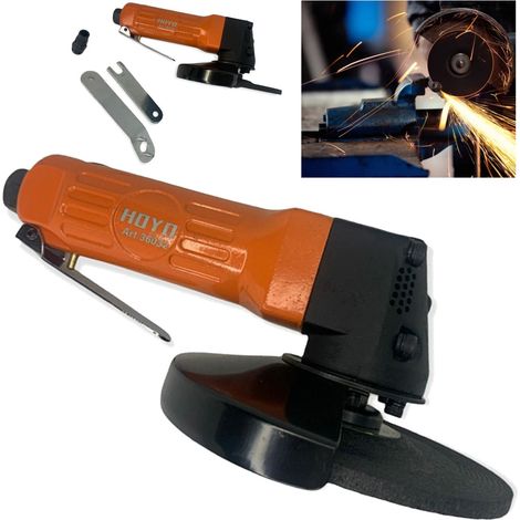 TRADE SHOP - Smerigliatrice Angolare Ad Aria Compressa Lavorazione Metallo 125mm Attacco 1/4" - (1/5)
