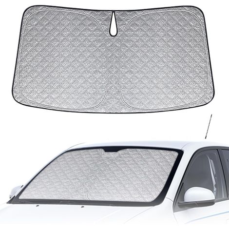 Faltbarer UV-Schutz für die Frontscheibe, kompatibel mit Sonnenschutz für den Fahrzeuginnenraum, faltbare Abdeckung, reflektierender UV-Schutz, 145 x 80 cm (1/5)