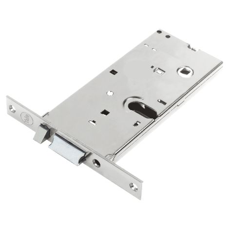Yale 855 serratura elettrica entrata 58 mm reversibile 12V silver con scrocco senza cilindro per porte in alluminio