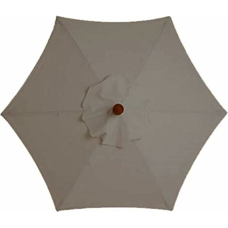 Toile de rechange pour parapluie - 6 baleines - 3 mètres - Imperméable - Résistante aux UV - Tissu de rechange (3 mètres / 9,8 pieds, kaki) (1/5)