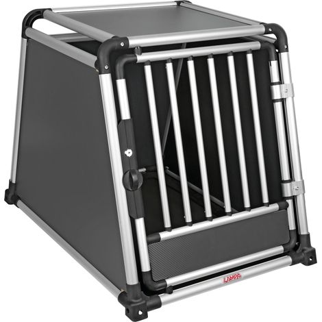 Premium, Trasportino In Lega Di Alluminio, Specifico Per Il Trasporto Di Animali In Auto - Type 9 - 65 X 92 X H 70 Cm (1/5)