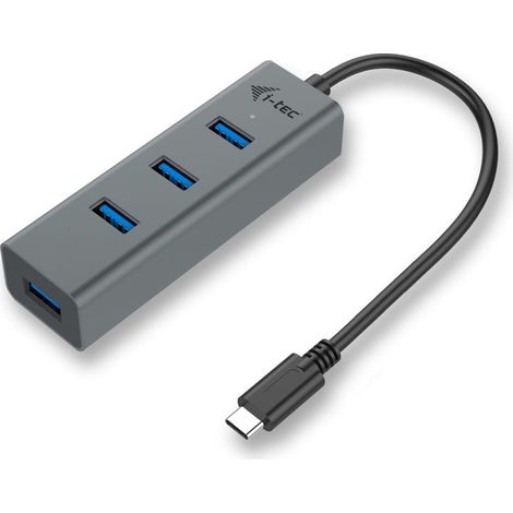 i-tec USB-C HUB 4 port USB 3.0 Metall (C31HUBMETAL403) (1/5)