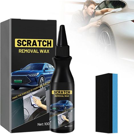 Efface Rayure Voiture 2026 – Crème de Réparation Anti-Rayures pour Carrosserie, Élimination Rapide des Rayures Profondes et Dégâts de Peinture, Protection Longue Durée avec Éponge (1PC) (1/5)
