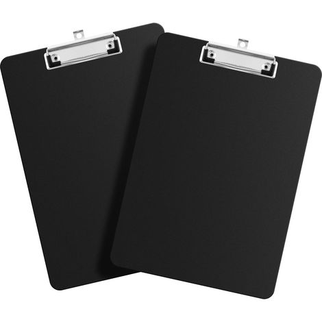 2 Pcs Porte Bloc A4 avec Pince Suspension Caché, Polypropylène, 315 x 225 mm, Imperméables Résistants à l'abrasion, Pour Bureau, Enseignants, étudiants (1/5)