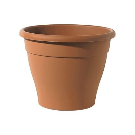 VASO MINERVA IN PLASTICA DIAMETRO 15 CM TERRACOTTA (1/4)