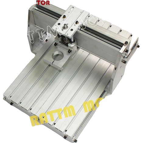 Fresadora CNC para madera, estructura de aluminio duradera, ingeniería de precisión, pinza de 43 mm de acero inoxidable 3040. (1/2)
