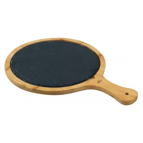 Tabla de cortar lacor round cutting board bambú pizarra extraíble