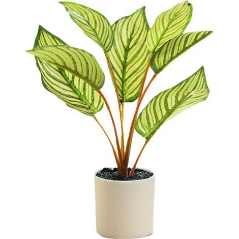 Piante artificiali decorative in vaso di alta qualità con fogliame realistico per interni contemporanei (1/4)