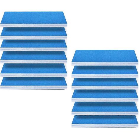Lot de 12 filtres pour cabine de peinture, kit de filtres pour cabine de peinture aérographe, conception double couche, convient aux loisirs créatifs à l'aérographe. (1/4)