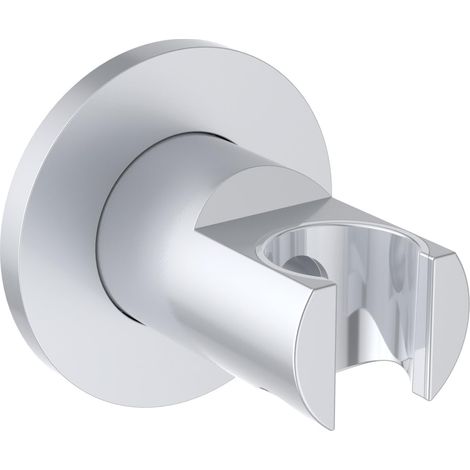 Support de douche non orientable pour douchette Argenté (1/4)