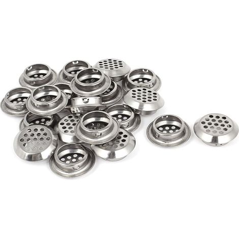 Ventilation Grille - Stainless Steel Honeycomb Mesh - For Kitchen Cabinet Shoe Cabinet Drawer - 35 mm Diameter - 30 Pieces (1/5)