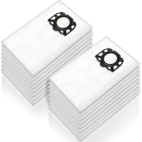 KFI 357 Lot de 16 sacs d'aspirateur pour Kärcher WD2 Plus / WD3 / WD3 Battery/SE 4001 / SE 4002 / KWD1-3 / WD3.200 - Sacs extrêmement résistants à la déchirure 2.863-314.0 (1/4)