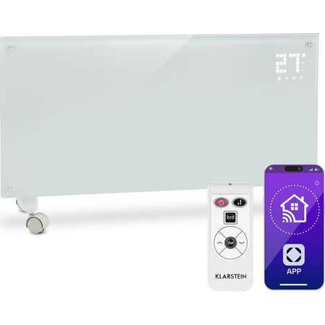 Bornholm Smart Konvektions-Heizgerät 2000W WiFi LED-Display Timer IP24 Standgerät Wandinstallation (1/5)