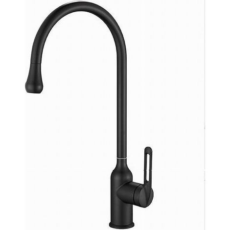 TRADE SHOP - Rubinetto Cucina Miscelatore Lavello Canna Alta Monocomando Nero Satinato 87254 - (1/5)