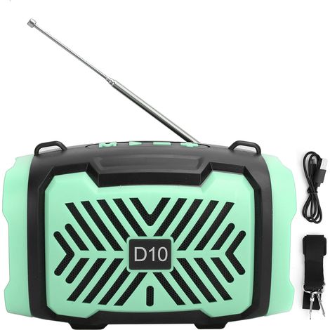 Haut-parleur Bluetooth V5.0 D10 avec Éclairage LED, FM et USB, Portable et Sans Fil (1/5)