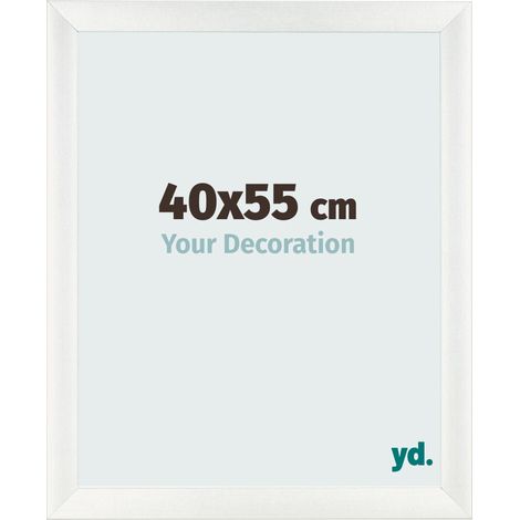 yd. - Cadre photo 40x55 - Blanc Patine - MDF - Pisa (1/5)