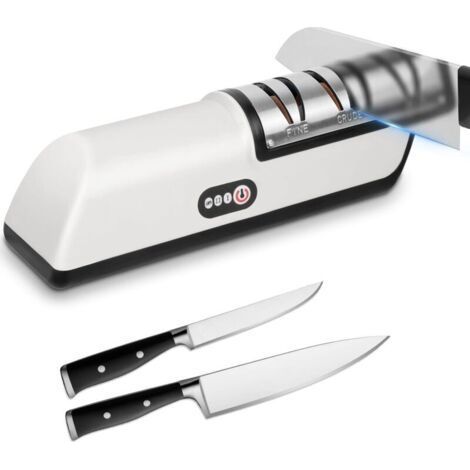 Electric Knife Sharpener, 5 in 1 Professional Knife Sharpener with Charging Cable, Fast & Effective Knife Sharpener (1/4)