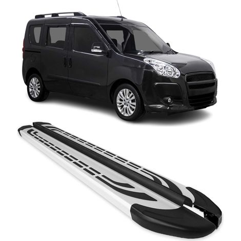 Trittbretter Seitenschweller für Fiat Doblo L1 Kurzer 2010-2020 Alu Grau (1/5)