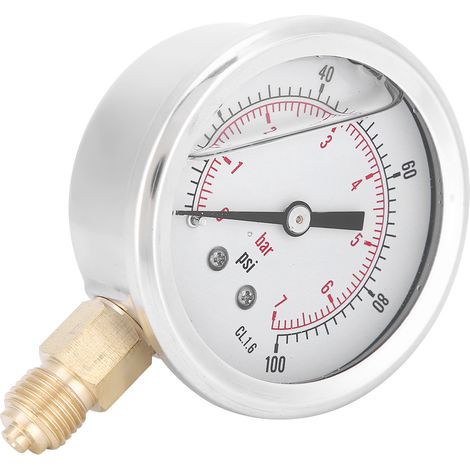 Manomètre radial à bain d'huile TSPGG6047bar 1/4BSP Y60, instrument de mesure de pression (1/5)