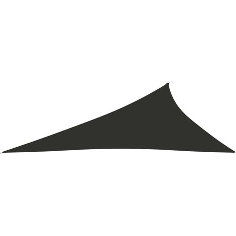 Voile d'ombrage, Protection Solaire, pour Jardin Terrasse Extérieur, Tissu Oxford triangulaire 4x5x6,4 m Anthracite OIB1622E (1/5)