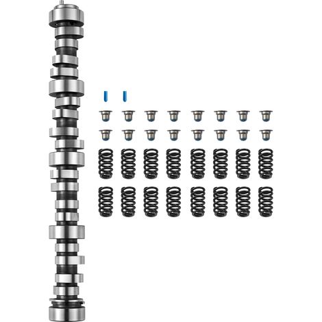 VEVOR Kit Arbre a Cames avec Ressorts et Joints de Soupape, Compatible avec Norris GM Gen3/4 1999-2013 et Moteurs LS 4,8 L, 5,3 L, 6 L et 6,2 L, OEM 12625437 SP011-16, en Fonte, Atelier Garage (1/5)